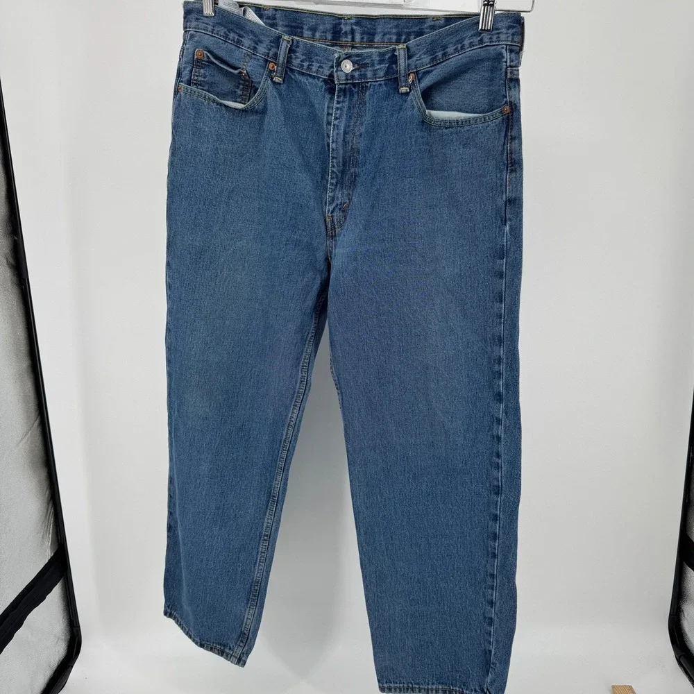 Levis 550 Relaxed Fit Jeans Mens W38 L30 Blue‎ Denim Pants 5 Pocket
